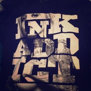 Black men’s Ink Addict T-shirt